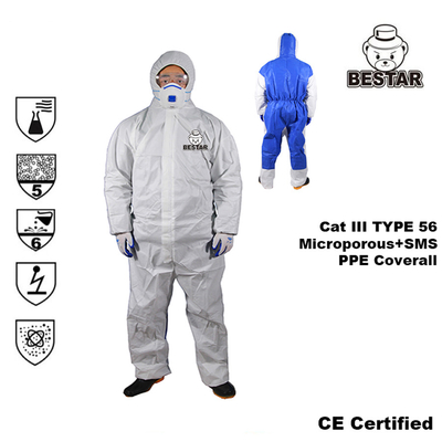 فیلم یکبار مصرف CE دارای گواهی TYPE 5/6 Microporous + جلد پیام کوتاه